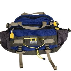 Mountainsmith Tour Lumbar Pack Waist Fanny Hiking Bag Blue Black Nylon NEW